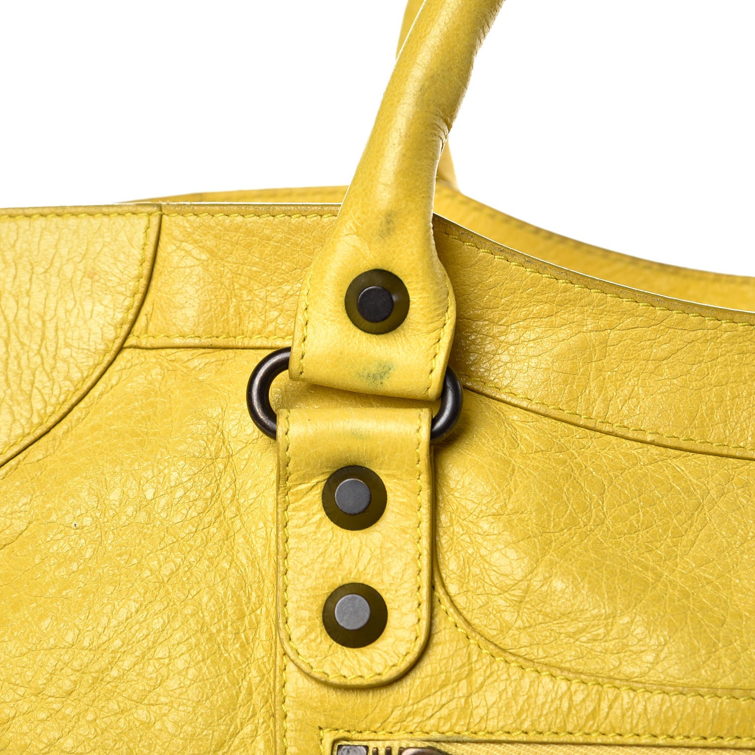 Balenciaga Agneau Classic Hardware City Mimosa Verveine 18 of 19