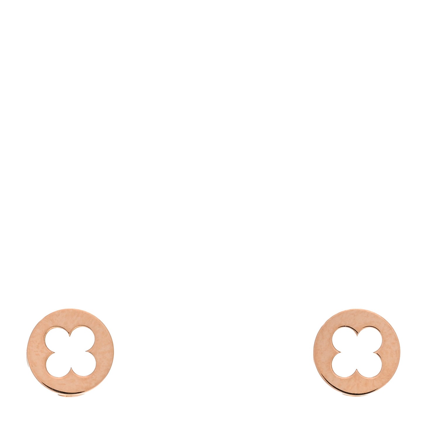 18K Pink Gold Empreinte Ear Studs Earrings