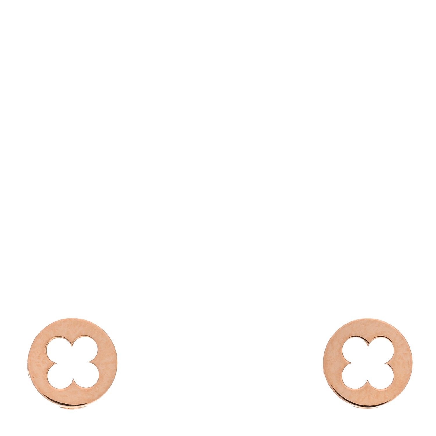 Louis Vuitton 18K Pink Gold Empreinte Ear Studs Earrings 1 of 5