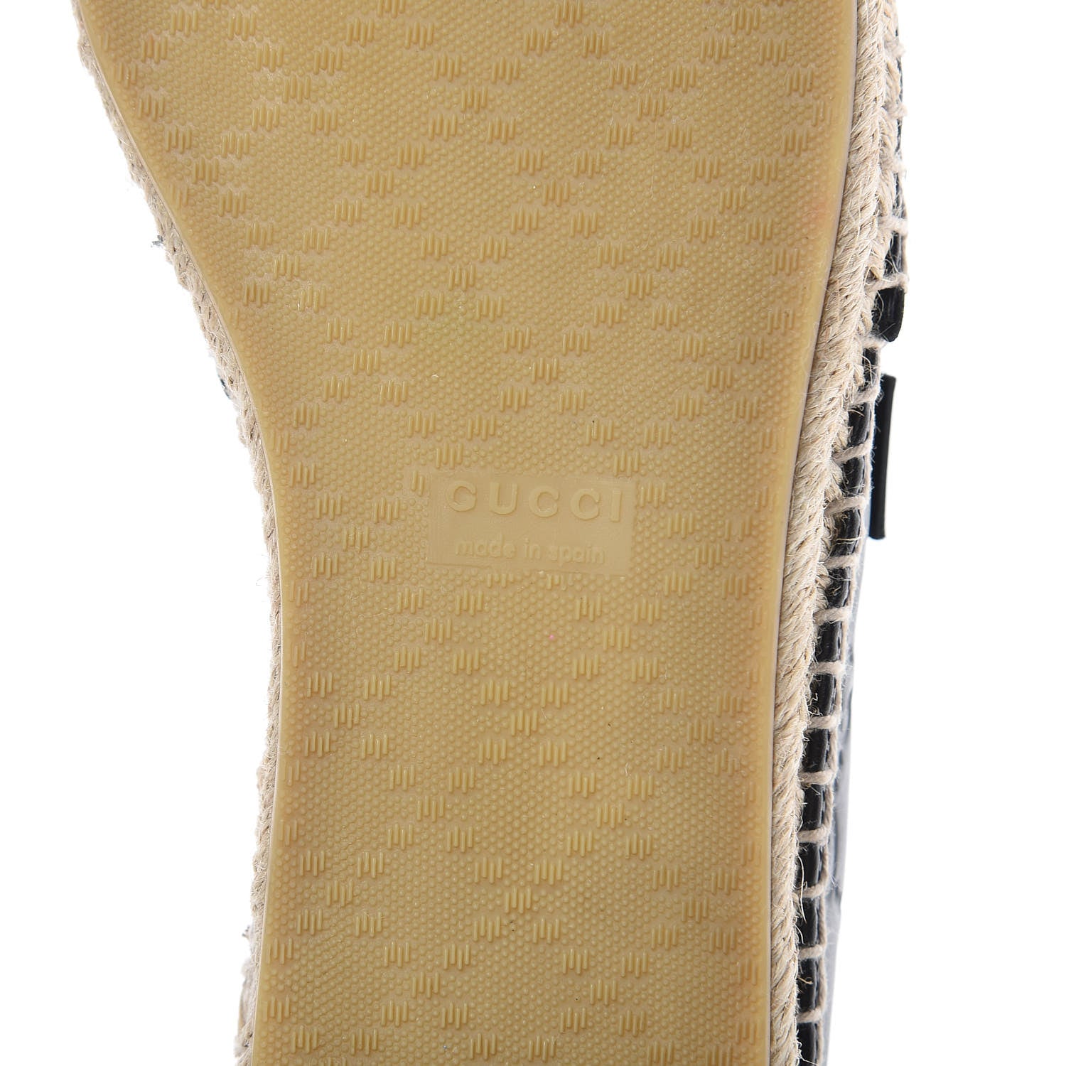 Gucci Guccissima Signature Espadrilles 37.5 Black 9 of 13