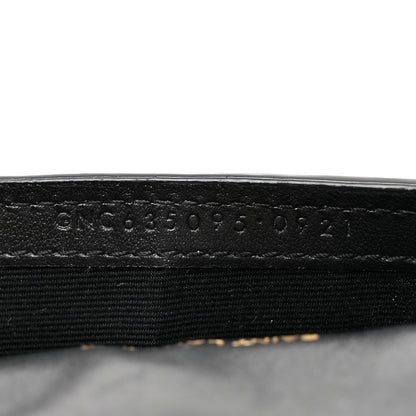 Saint Laurent Crocodile Embossed Monogram Phone Holder Crossbody Black 6 of 9
