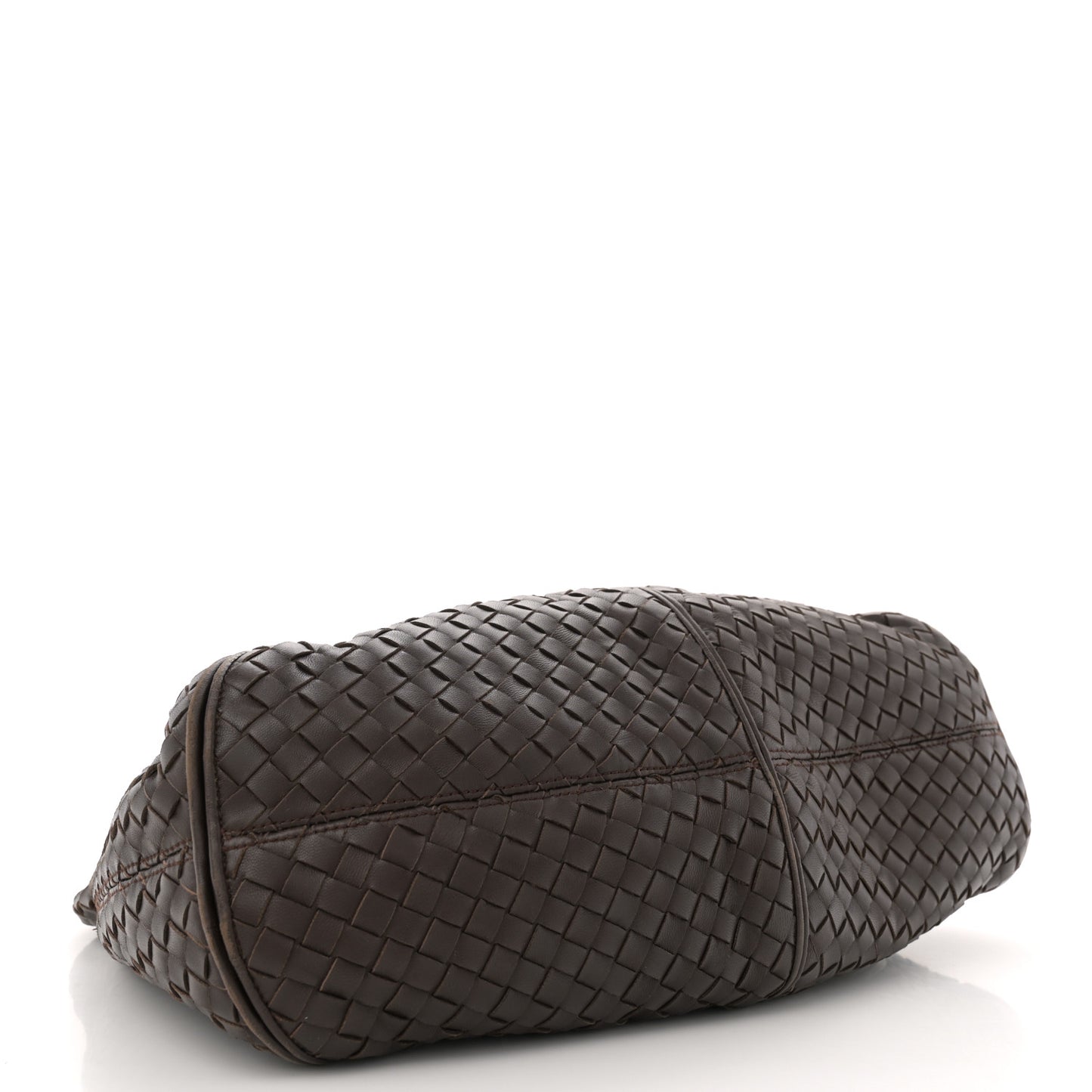 Nappa Intrecciato Ball Hobo Ebano