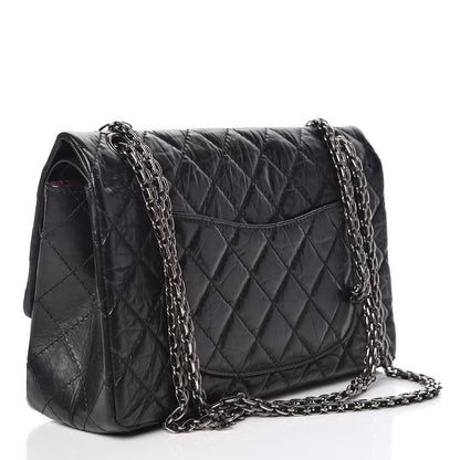 Chanel Aged Calfskin Quilted 2.55 Reissue 226 Flap Black 3 of 11