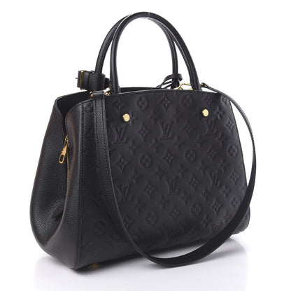 Louis Vuitton Empreinte Montaigne MM Black 4 of 12