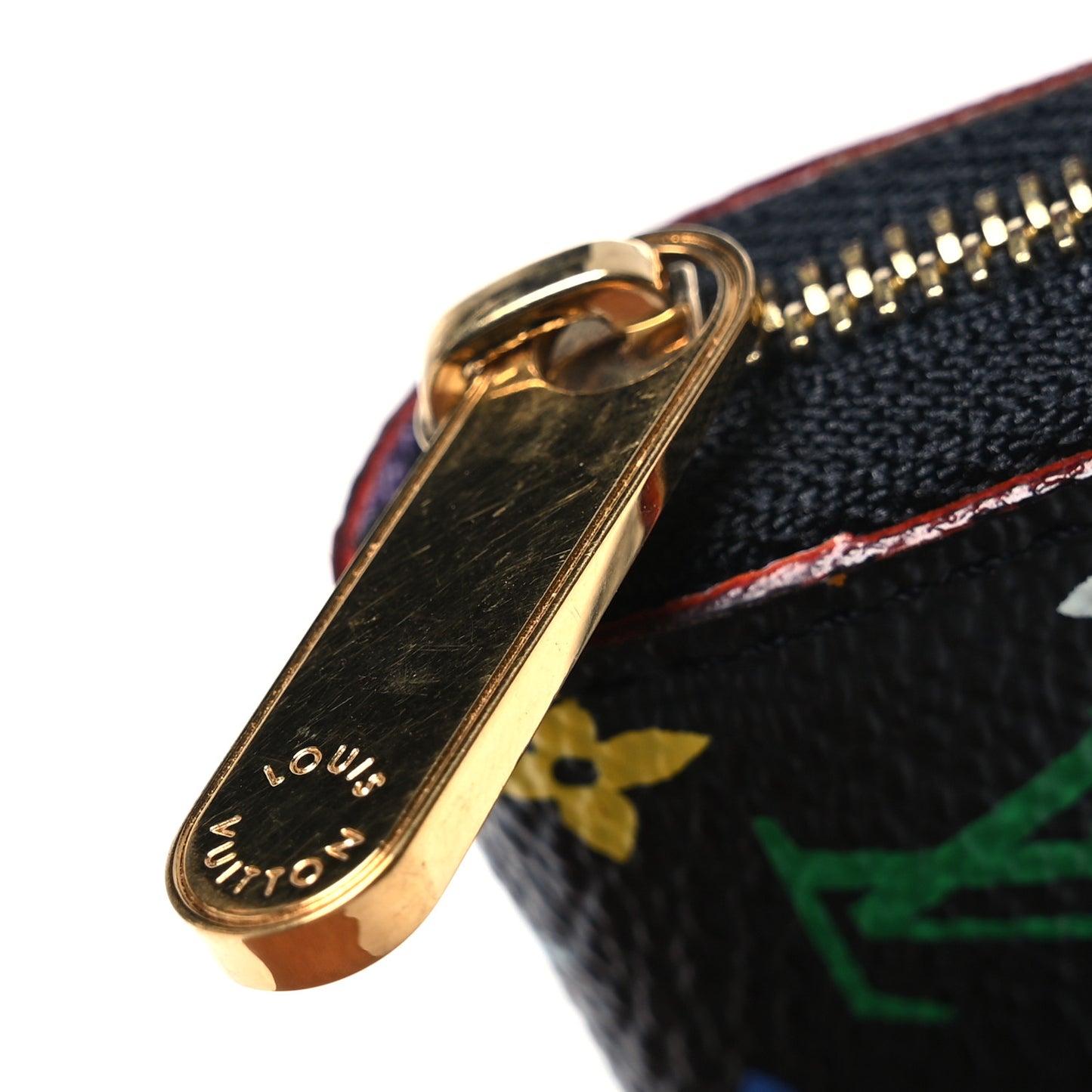 Monogram Multicolor Zippy Coin Purse Black Violet