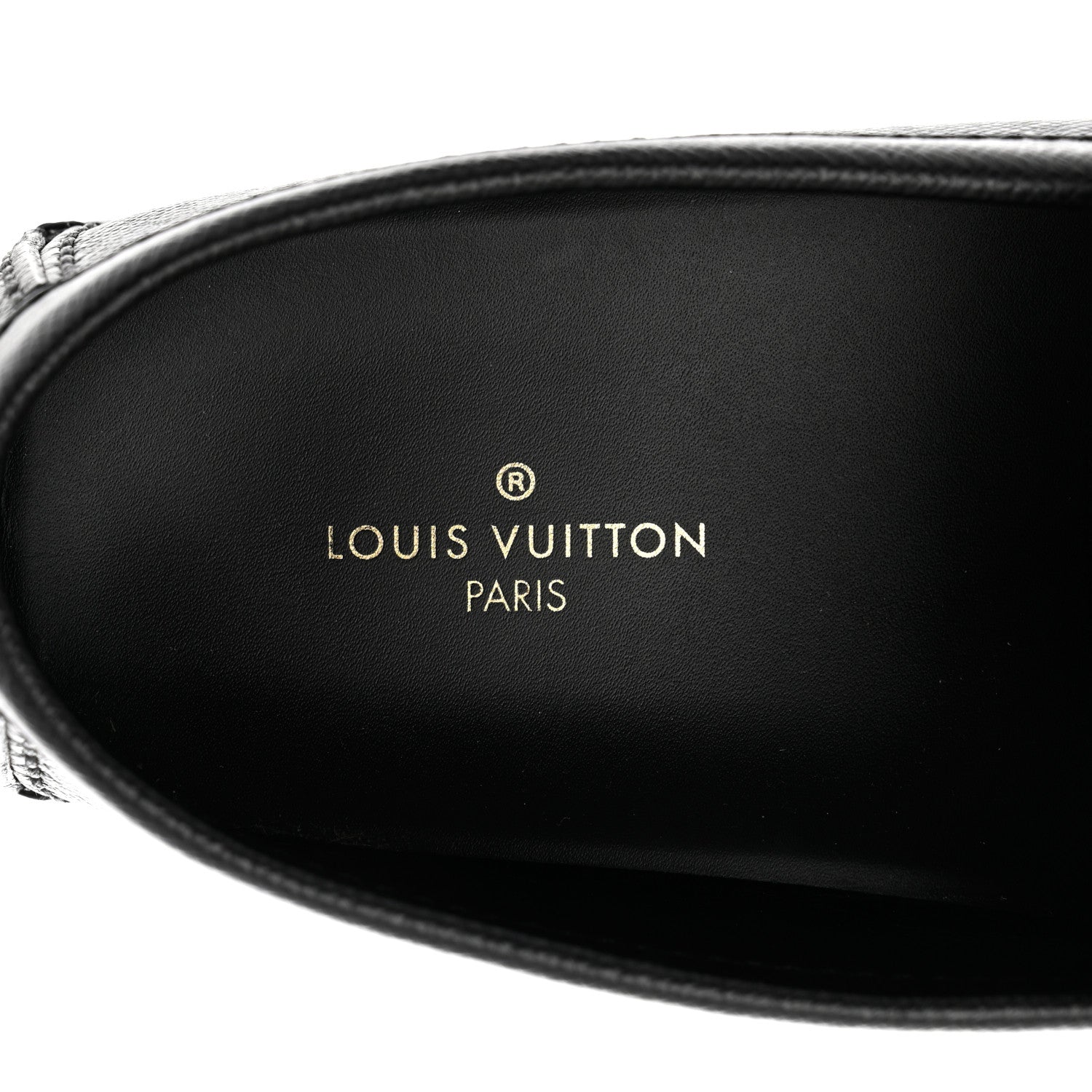 Louis Vuitton Taiga Hockenheim Moccasin Loafers 8.5 Black 7 of 10