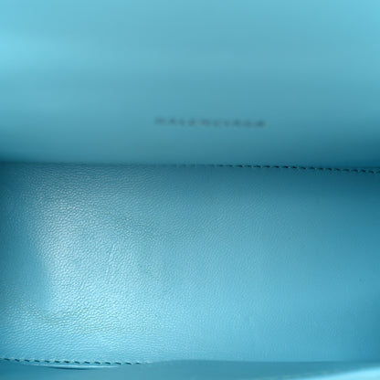 Balenciaga Shiny Calfskin Crocodile Embossed Hourglass Top Handle Bag XS Turquoise 5 of 11