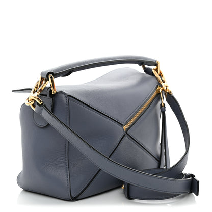 Loewe Calfskin Small Puzzle Bag Atlantic Blue 3 of 10