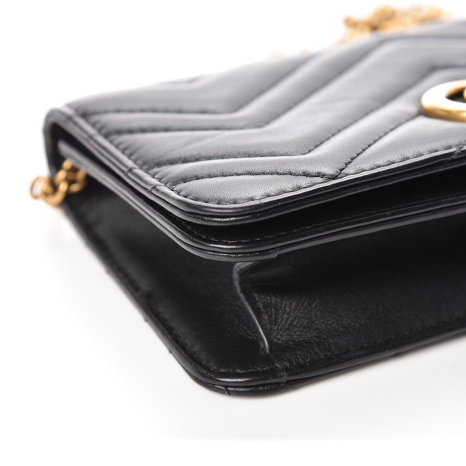 Gucci Calfskin Matelasse GG Marmont Mini Bag Black 11 of 13