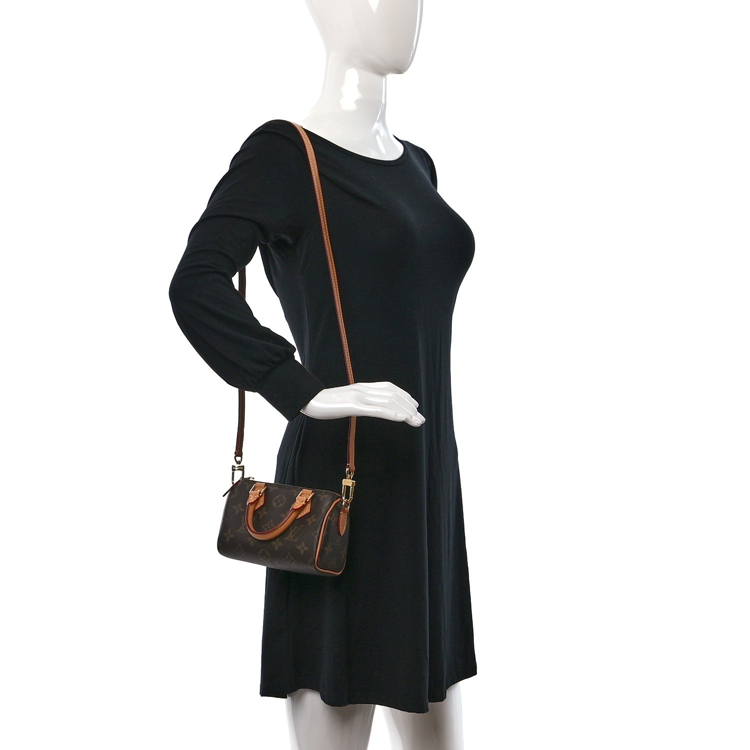 Louis Vuitton Monogram Nano Speedy Bandouliere 2 of 8