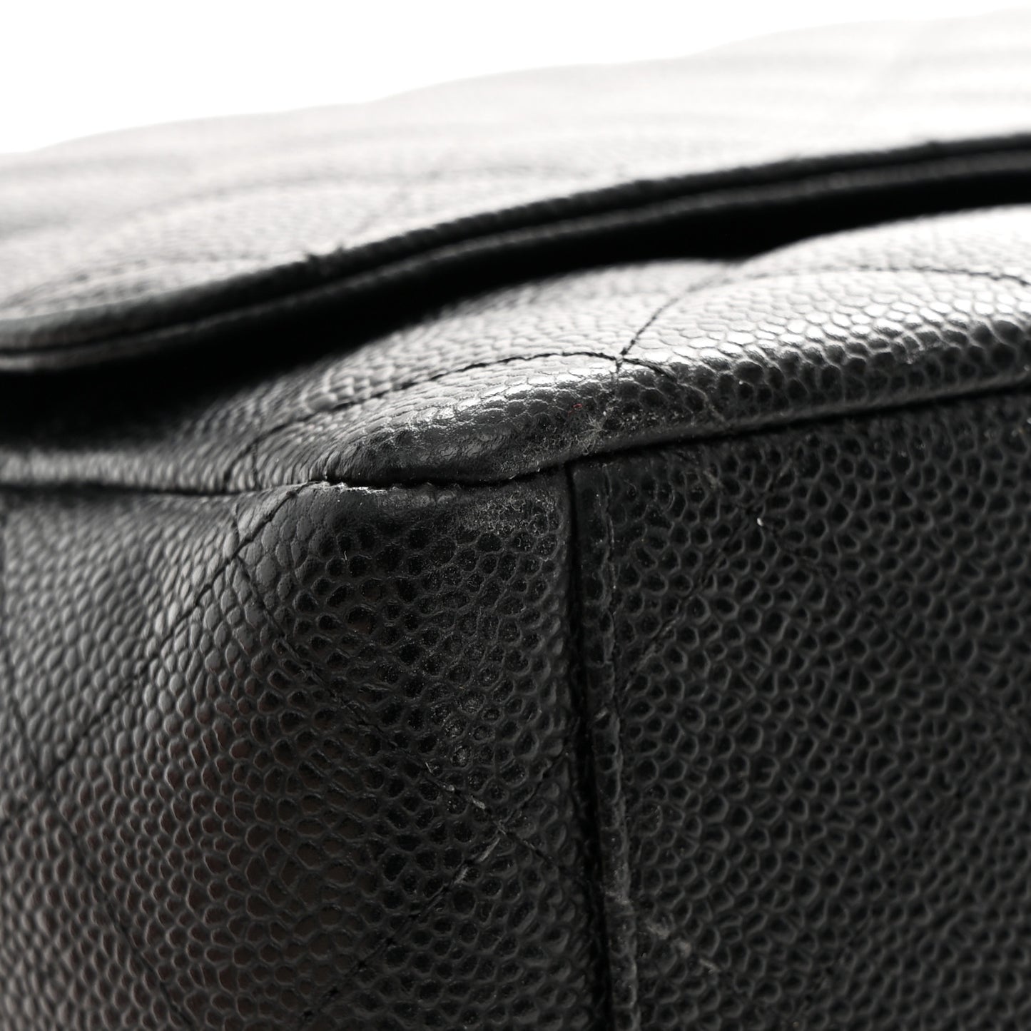 Caviar Quilted Maxi Double Flap Black