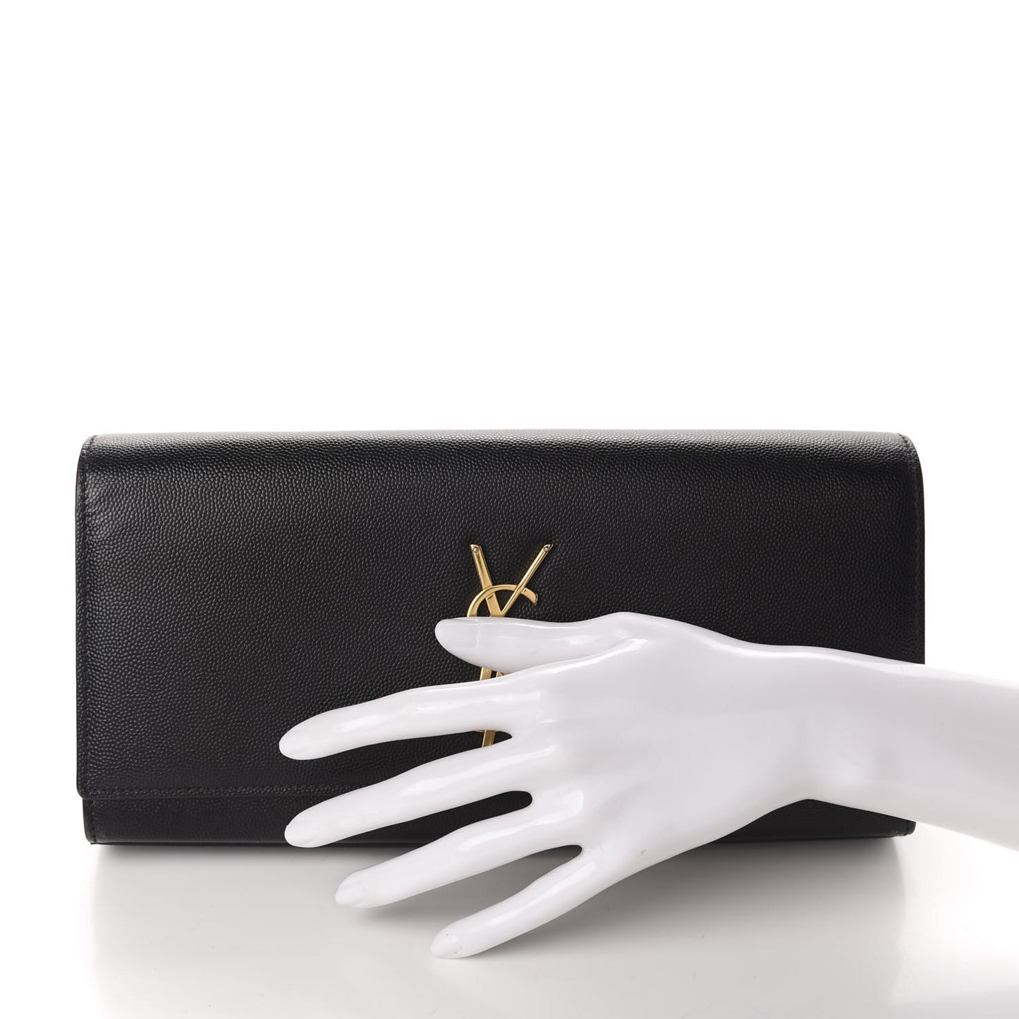 Grain De Poudre Monogram Cassandre Clutch Black