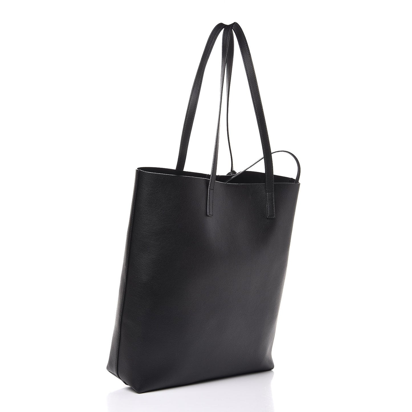 Calfskin Medium Shopping Tote Black