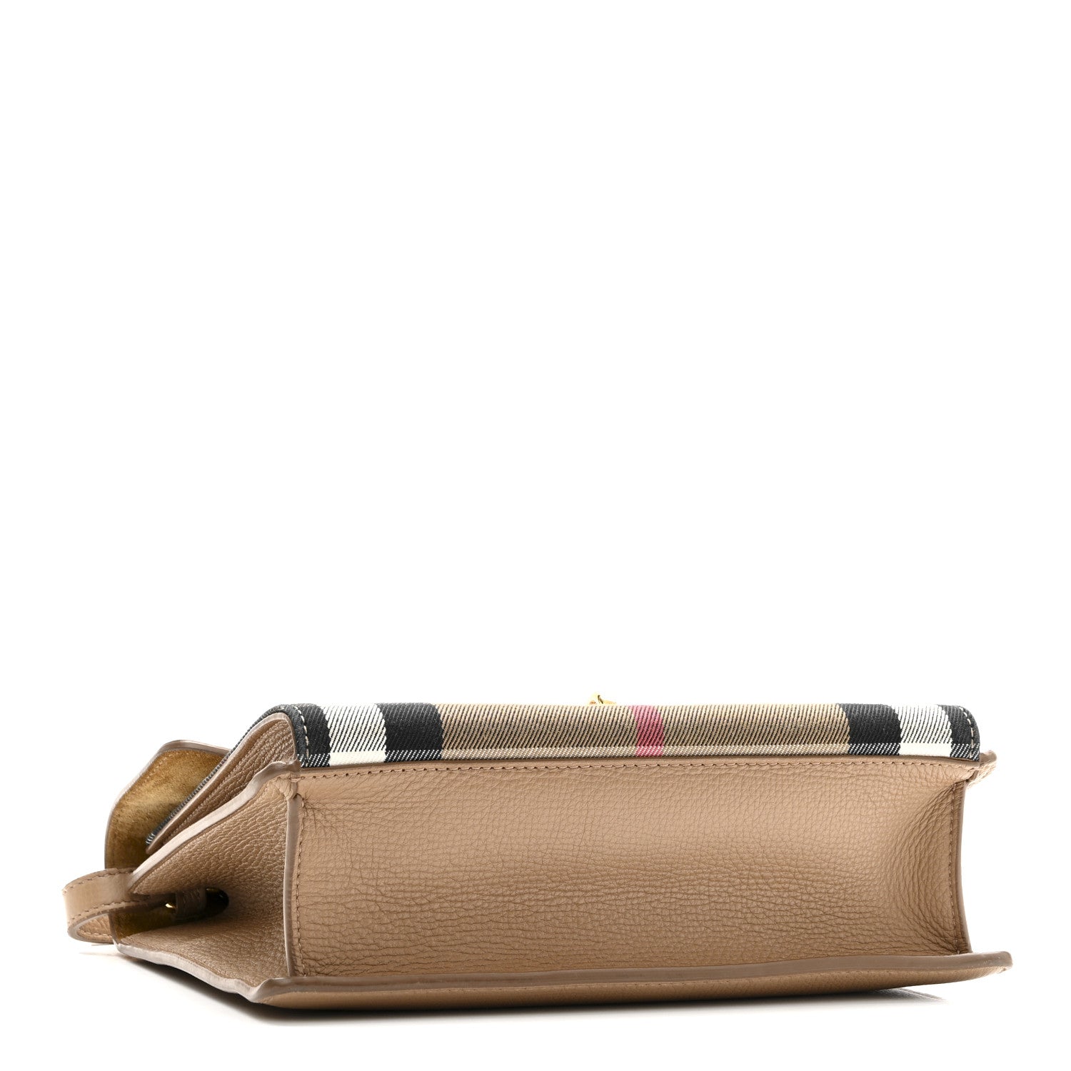 Burberry Derby Calfskin House Check Baby Macken Crossbody Bag Camel 4 of 9
