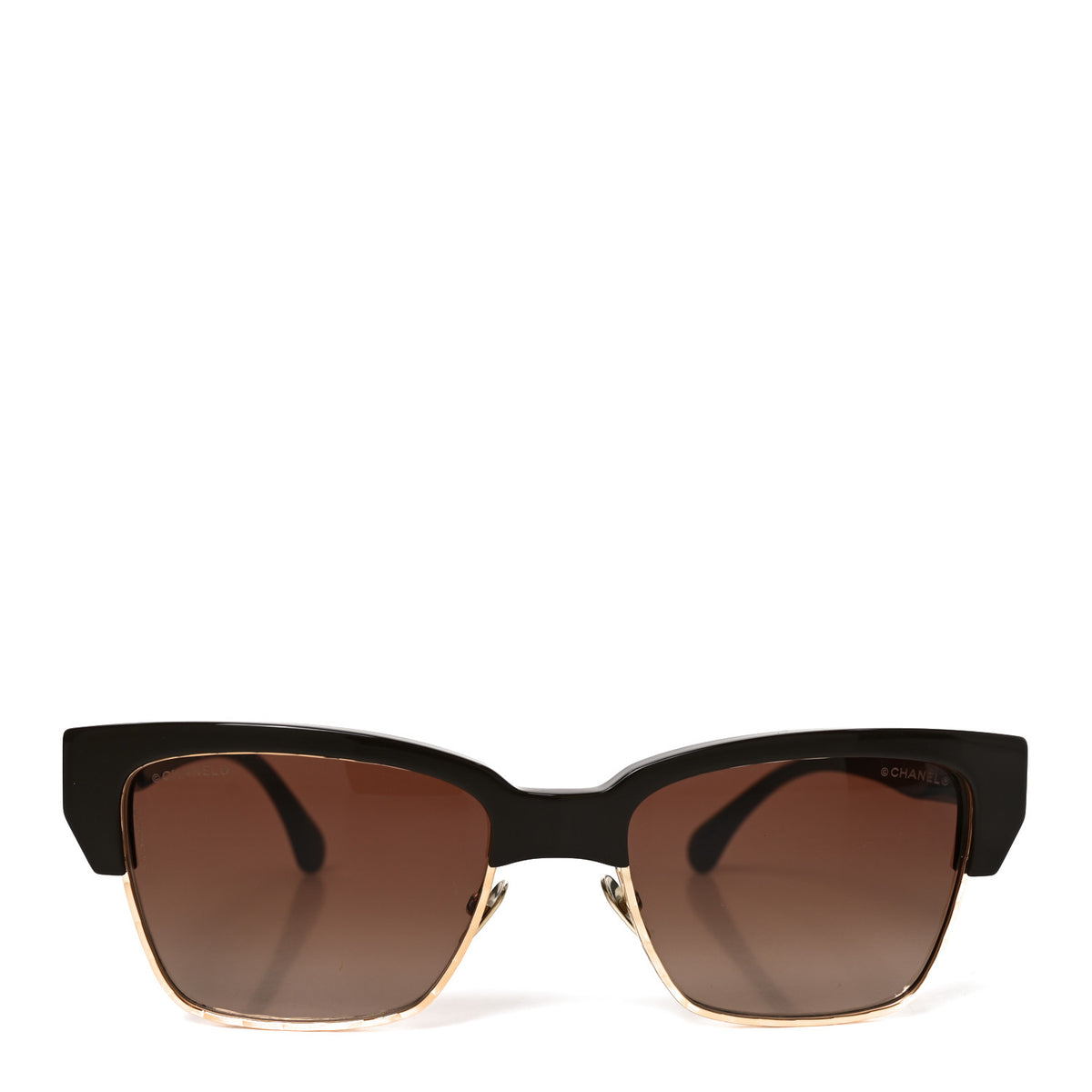 Acetate Metal CC Butterfly Sunglasses 5558 Brown
