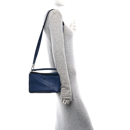 Loewe Calfskin Small Puzzle Bag Marine 3 of 10