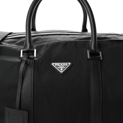 Prada Tessuto Nylon Saffiano Duffle Black 8 of 18