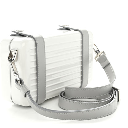 Rimowa Gloss Polycarbonate Personal Cross-Body Bag White Grey 3 of 9