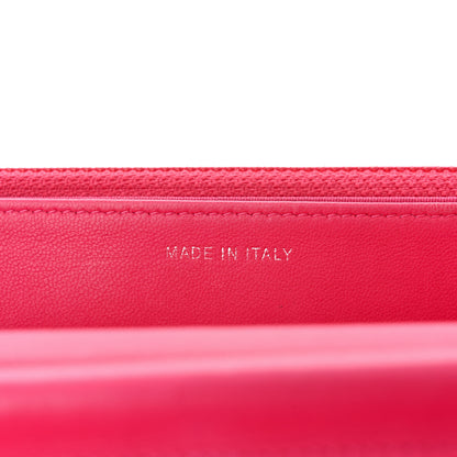 Chanel Lambskin Quilted Diamond CC Wallet On Chain WOC Pink 7 of 13