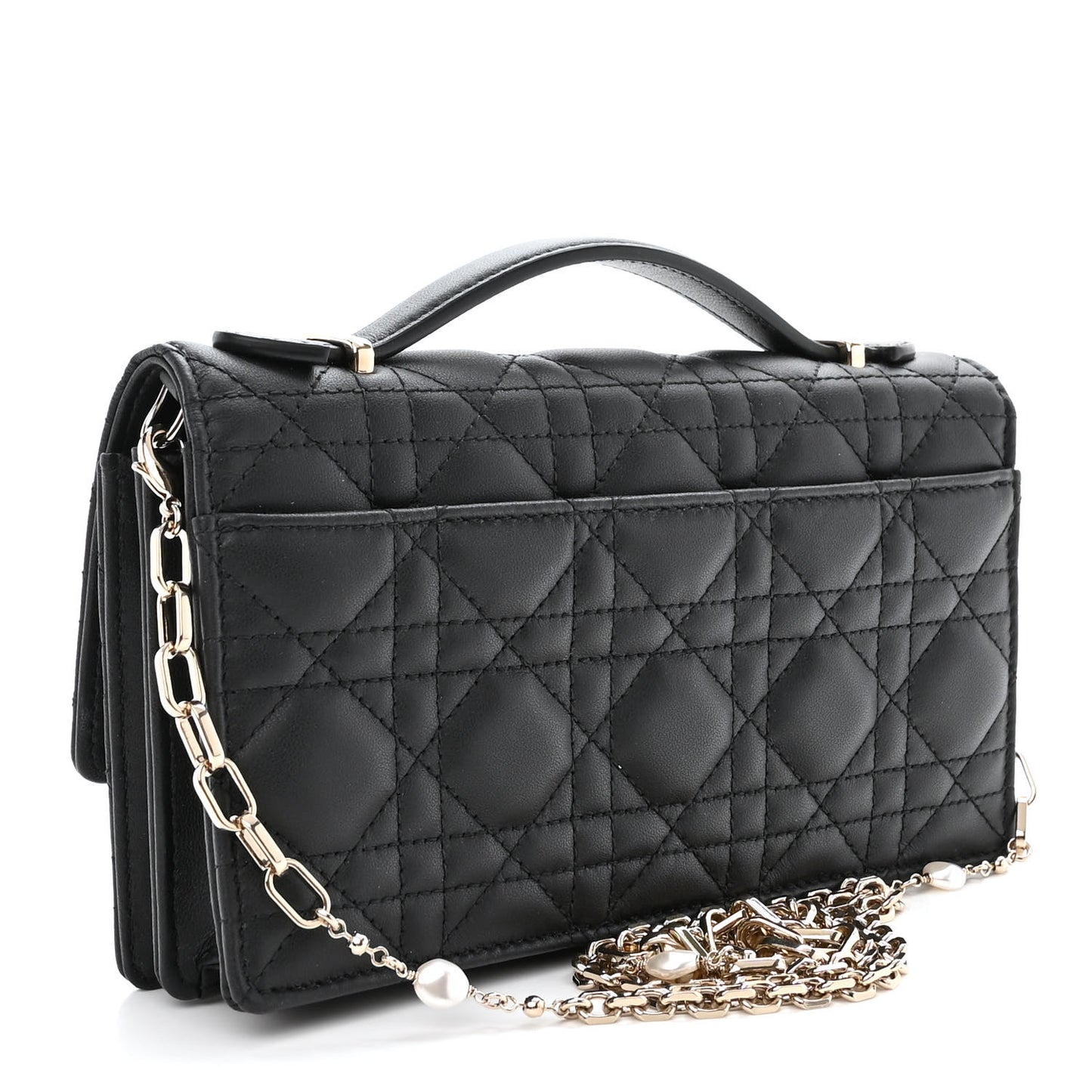Lambskin Cannage Mini My Dior Bag Black