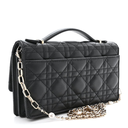 Christian Dior Lambskin Cannage Mini My Dior Bag Black 3 of 10