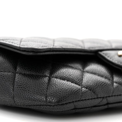 Chanel Caviar Quilted Glasses Case With Chain Black 10 of 12