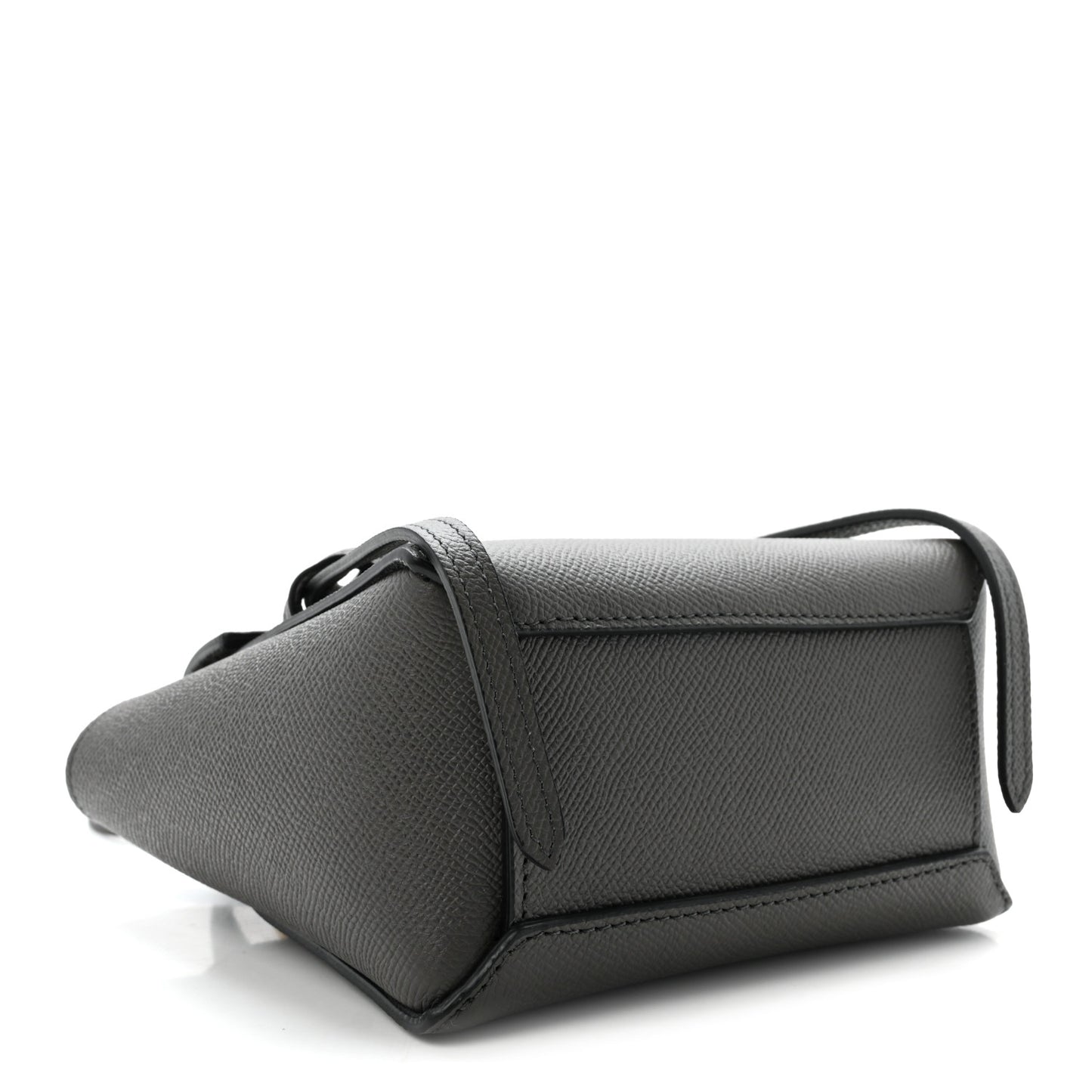Grained Calfskin Pico Belt Bag Grey