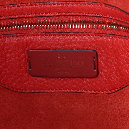 Valentino Garavani Grained Calfskin Rockstud Shoulder Tote Rouge Pur 6 of 8