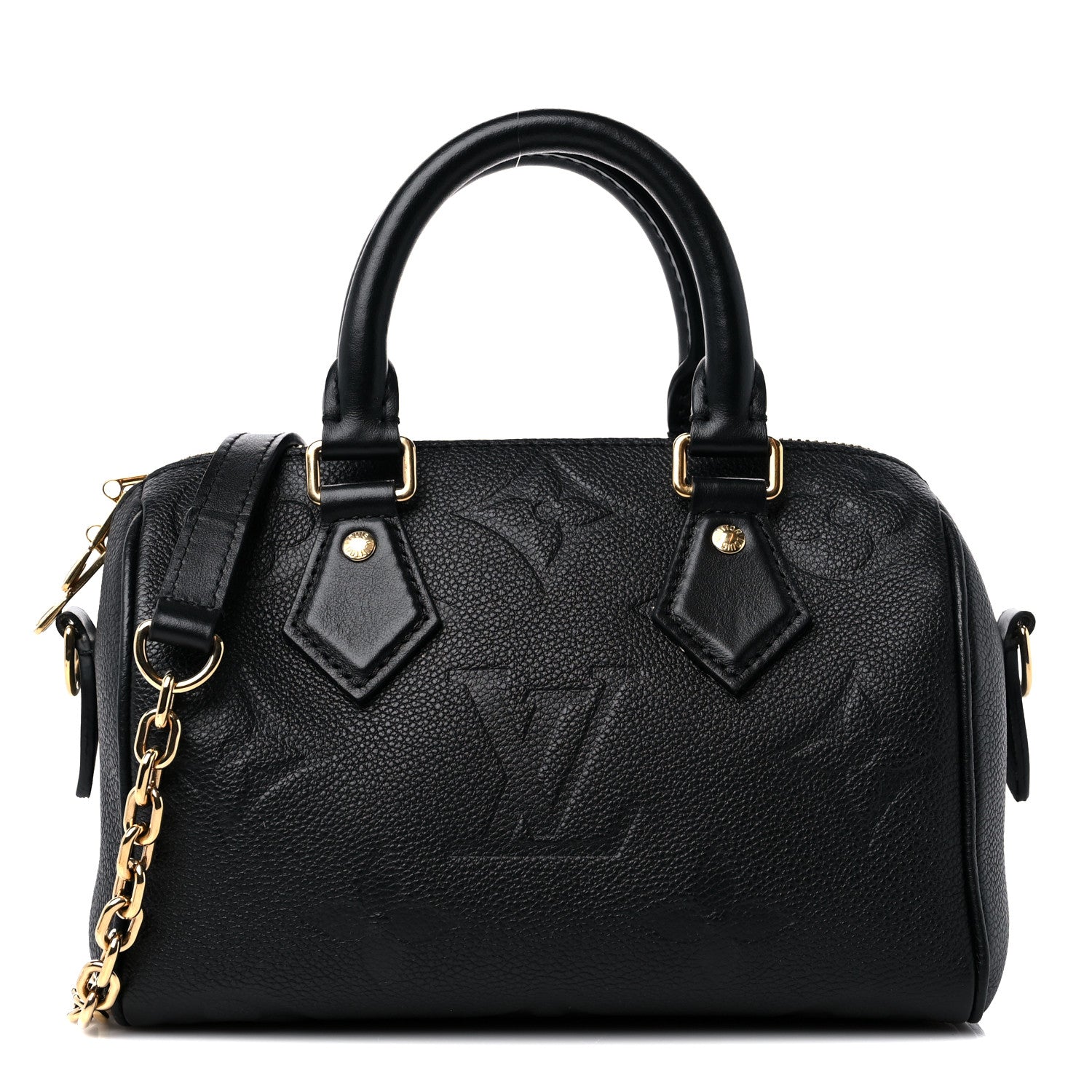 Louis Vuitton Empreinte Monogram Giant Speedy Bandouliere 20 Black 1 of 9