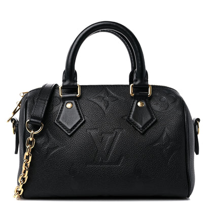 Louis Vuitton Empreinte Monogram Giant Speedy Bandouliere 20 Black 1 of 9