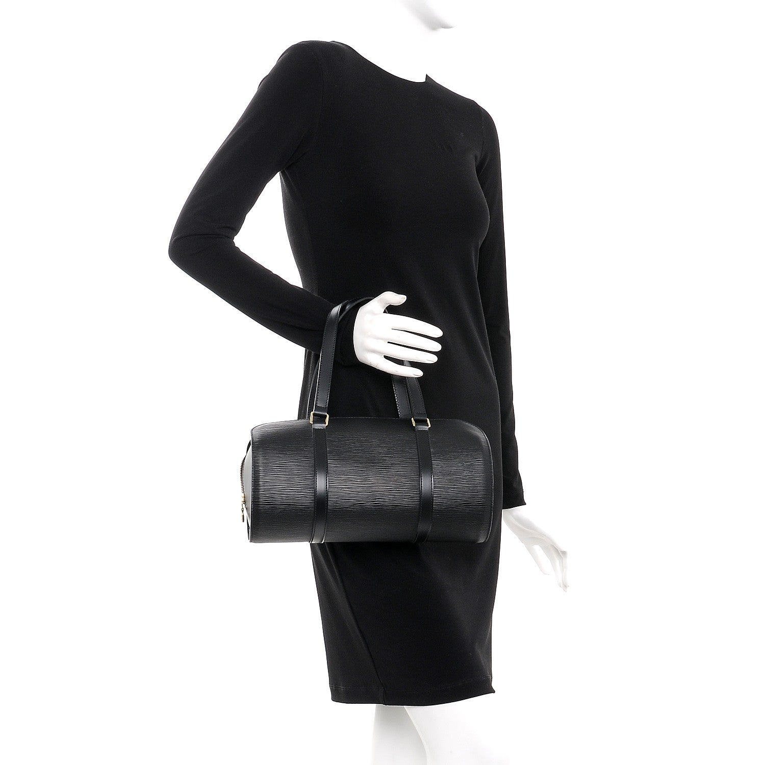 Louis Vuitton Epi Soufflot Black 2 of 8