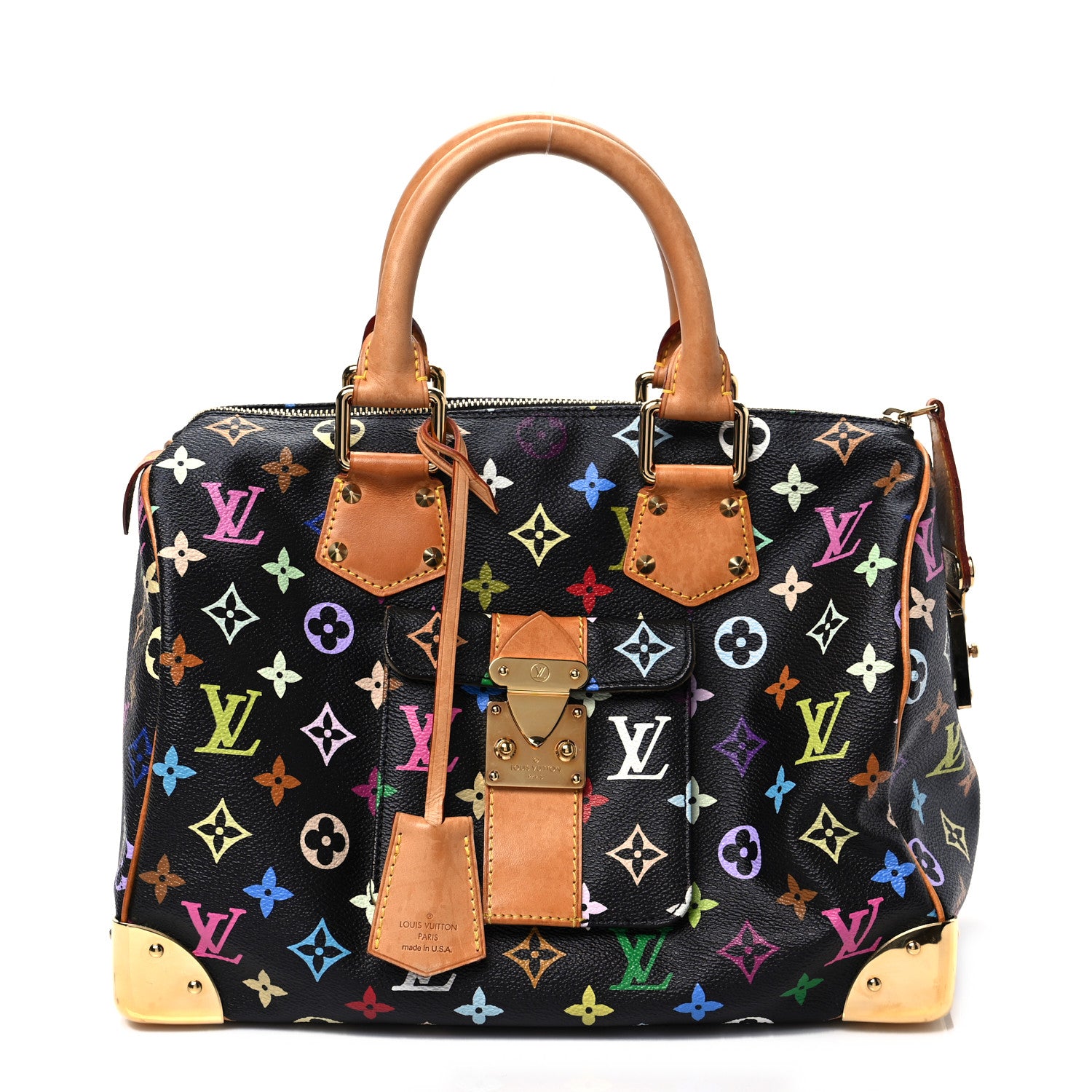 Louis Vuitton Monogram Multicolor Speedy 30 Black 1 of 7