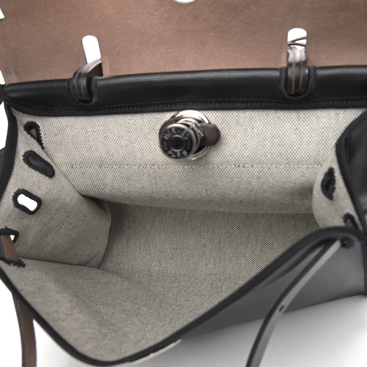 Hermes Toile H Berline Vache Hunter Herbag Zip PM 31 Black Ebene 5 of 11