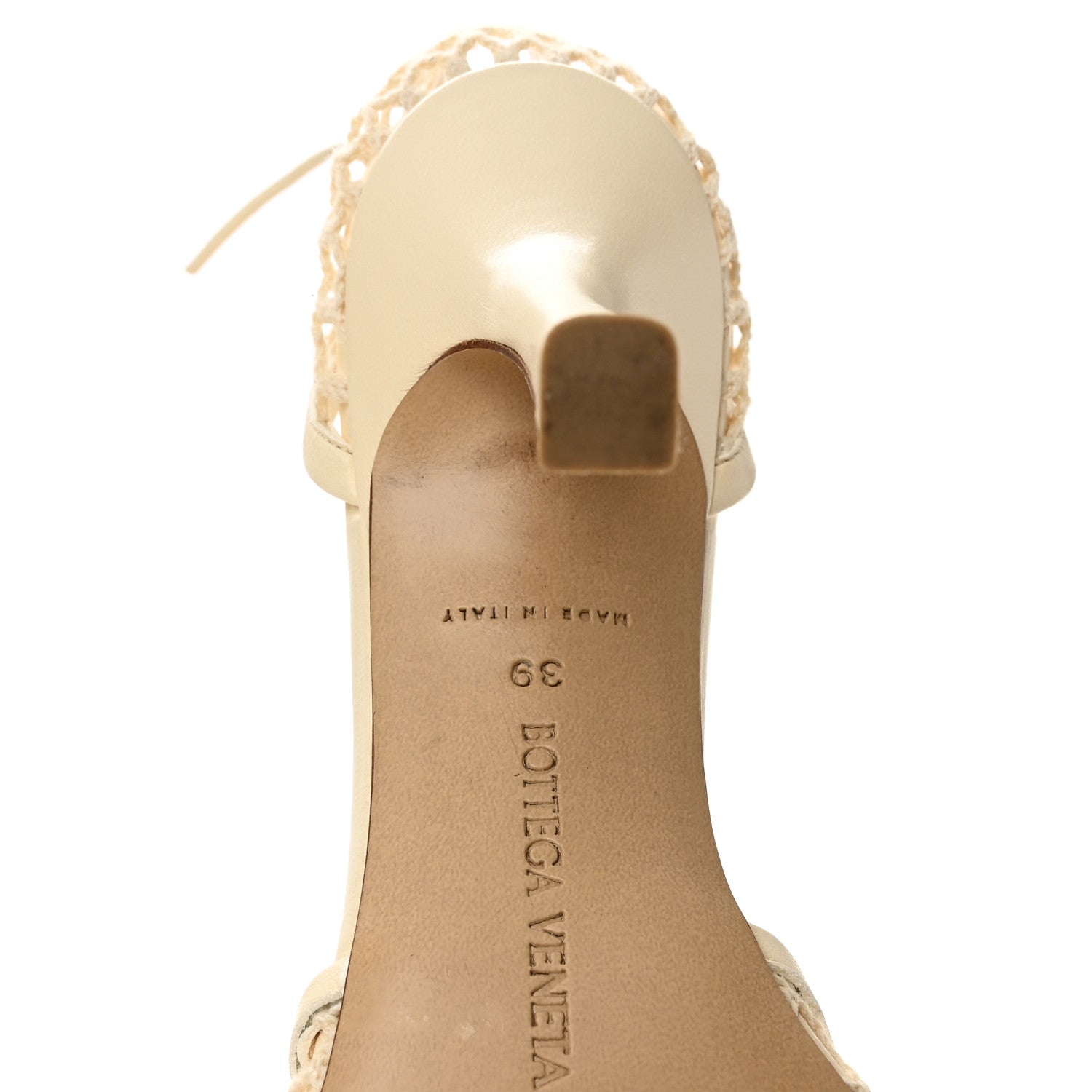 Bottega Veneta Mesh Nappa Stretch Ankle Tie Sandals 39 Toile 7 of 7
