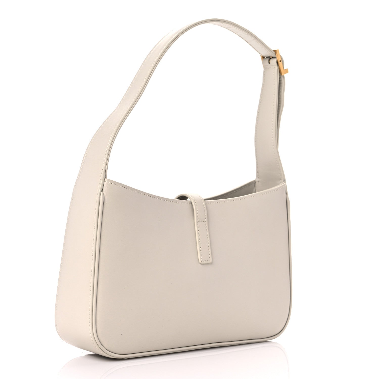 Saint Laurent Smooth Calfskin Le 5 A 7 Hobo Blanc Vintage 3 of 11