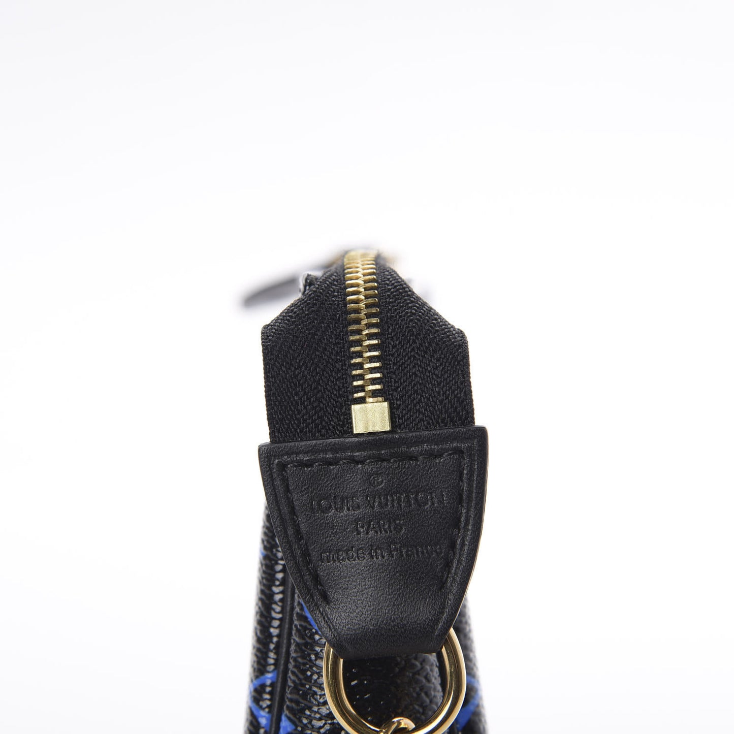 Colored Monogram Mini Pochette Accessories Blue Black