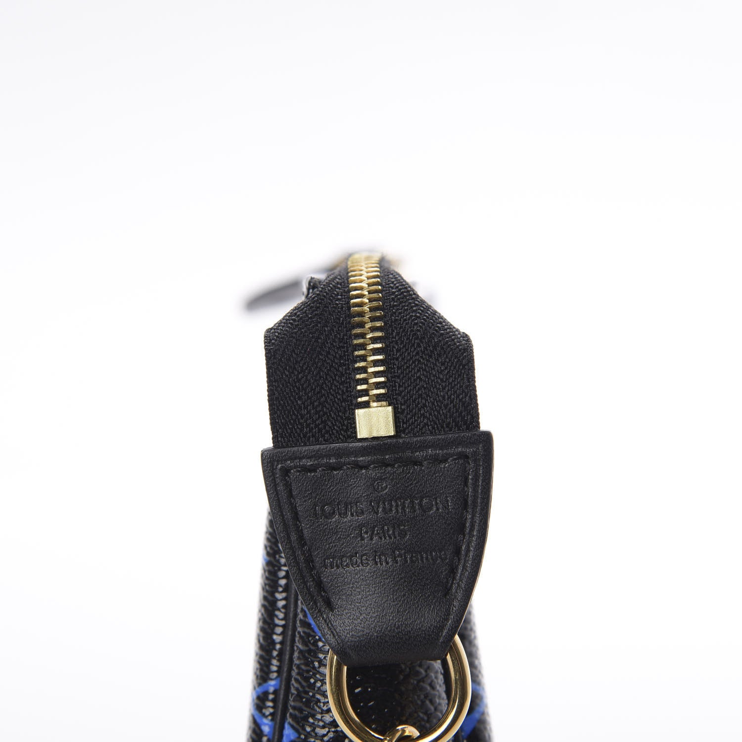 Louis Vuitton Colored Monogram Mini Pochette Accessories Blue Black 6 of 6