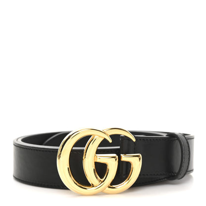 Gucci Calfskin Double G 30mm Belt 95 38 Black 1 of 5