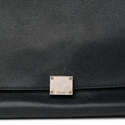 Celine Drummed Calfskin Suede Medium Trapeze Black 8 of 12