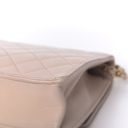 Chanel Lambskin Quilted Chic Pearls Flap Beige 11 of 12