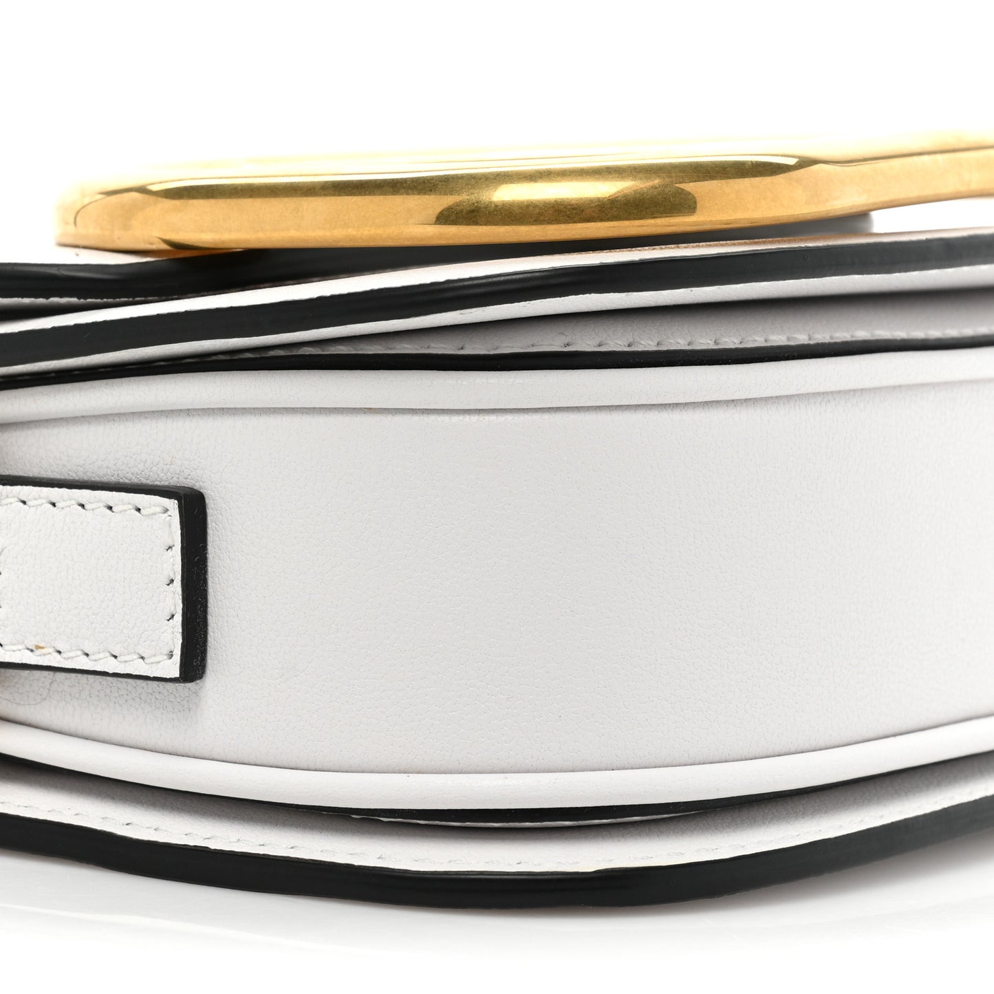 Calfskin Small Supervee Crossbody Bag Optic White