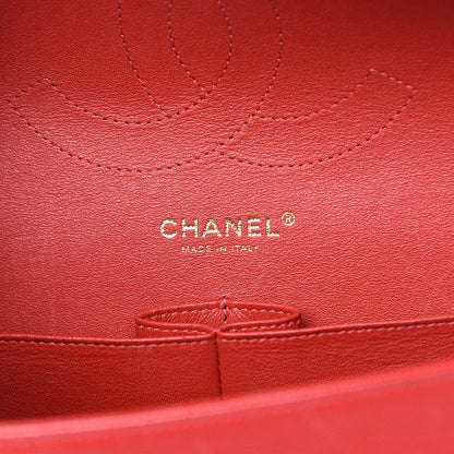 Chanel Caviar Quilted Jumbo Double Flap Red 6 of 20