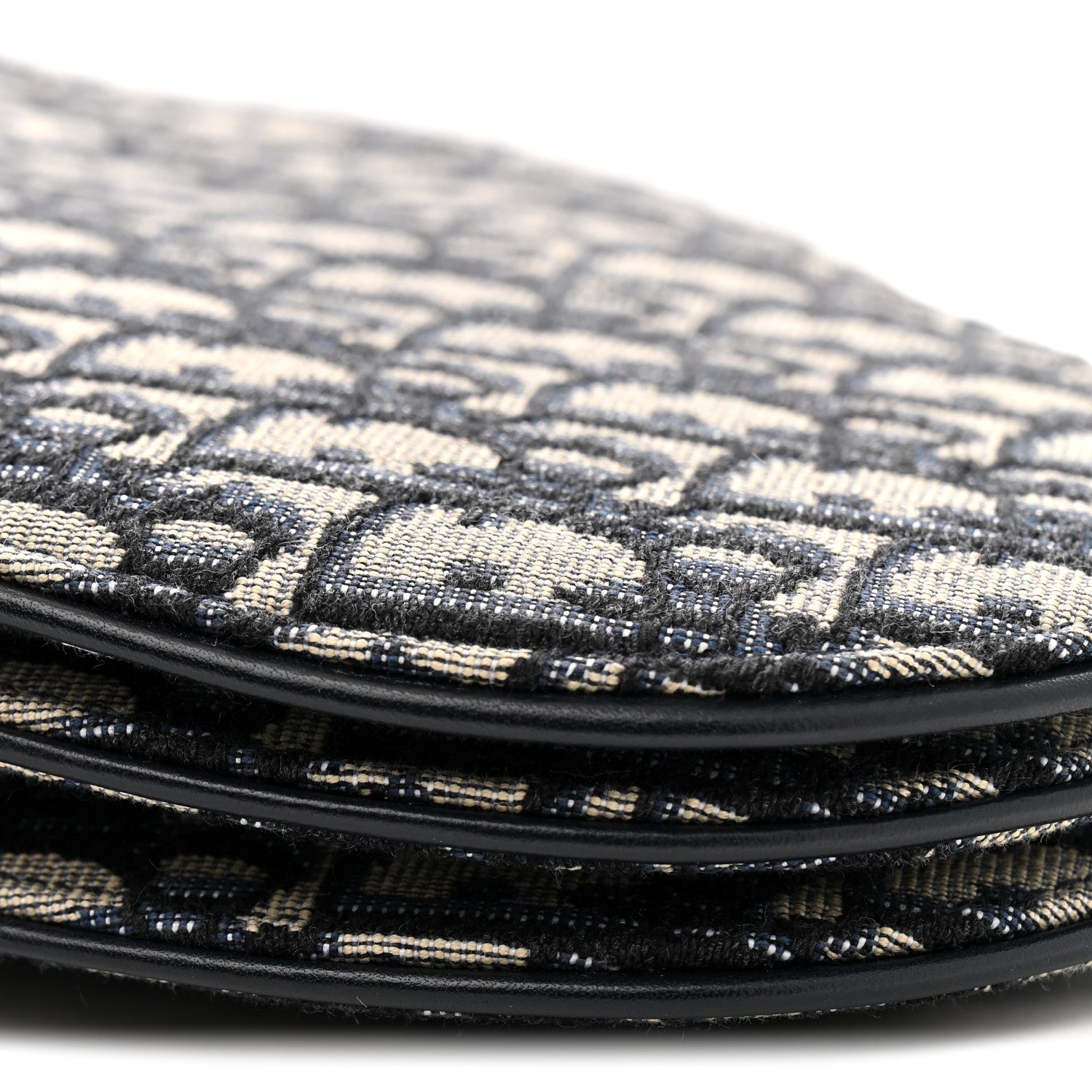Christian Dior Oblique Saddle Pouch With Strap Navy Blue 10 of 12
