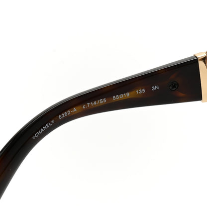 Chanel Metal Filigree Butterfly Sunglasses 5262-A Tortoise 5 of 8