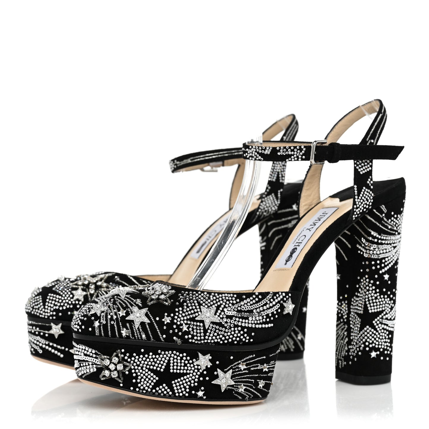 Suede Crystal Maple 125 Supernova Platforms 38.5 Black