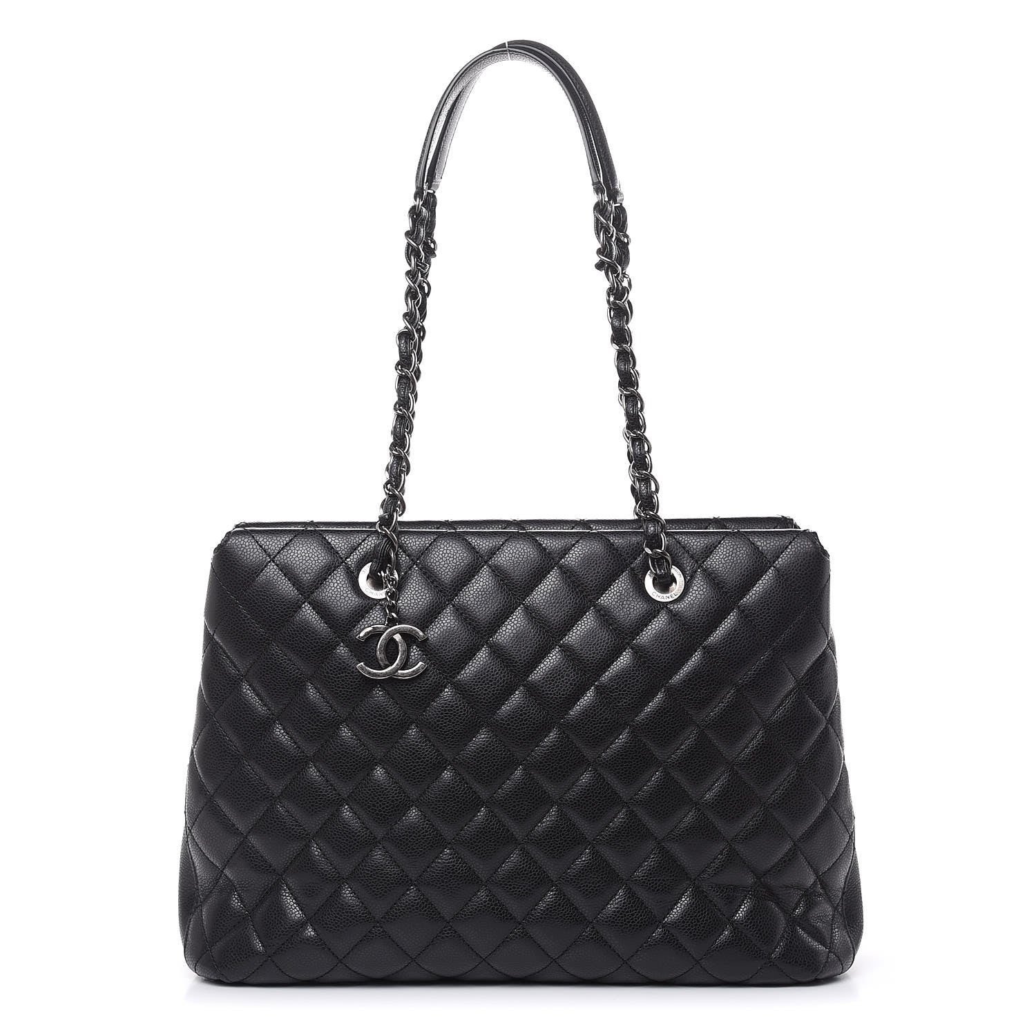 Chanel Caviar Quilted City Shopping Tote Black 1 of 14