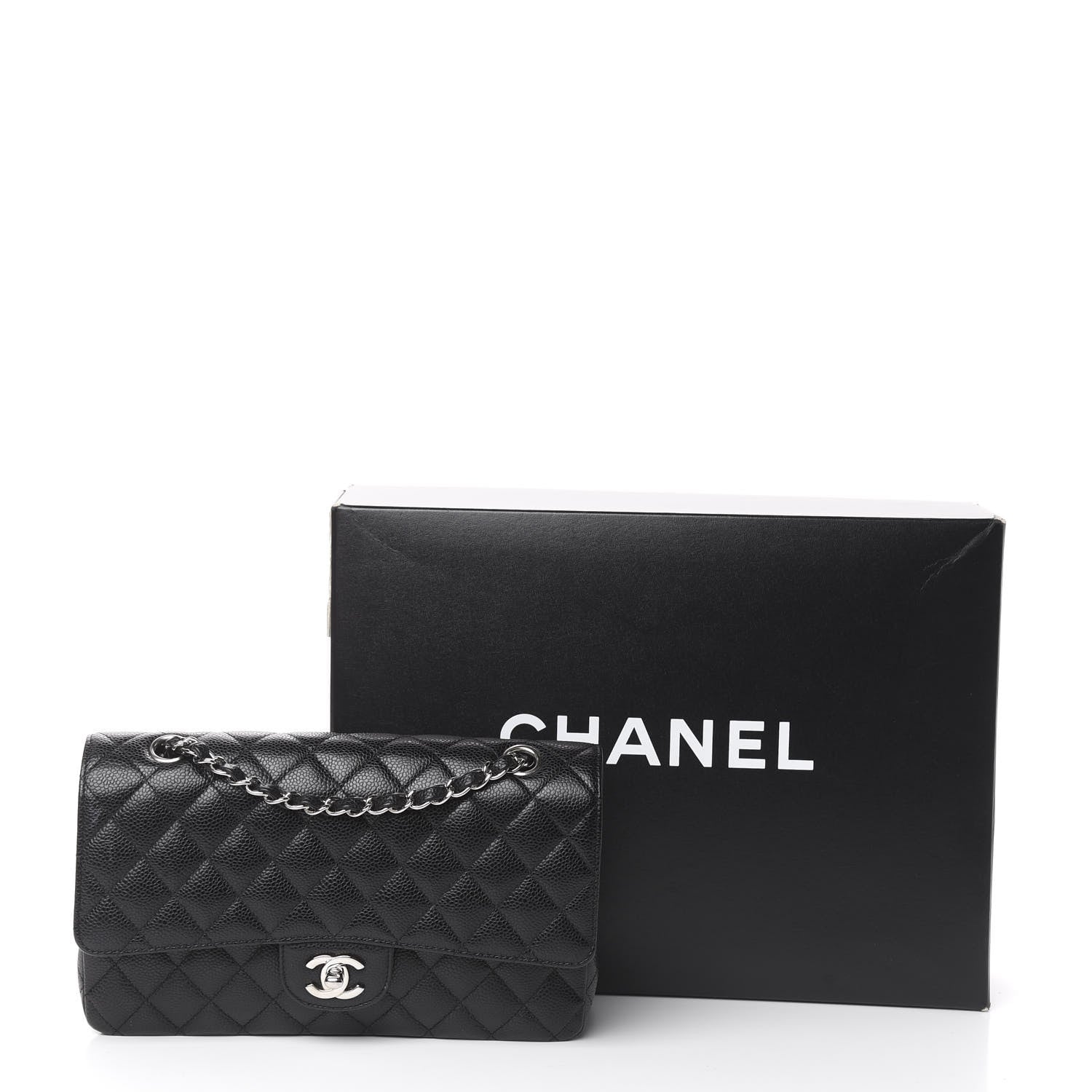 Chanel Caviar Quilted Medium Double Flap Black 11 of 11