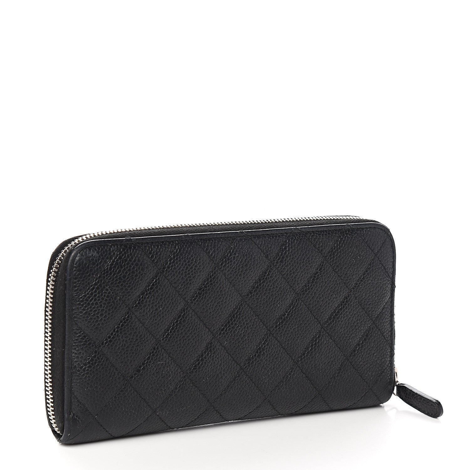 Chanel Caviar Quilted Large Gusset Zip Around Wallet Black 2 of 8