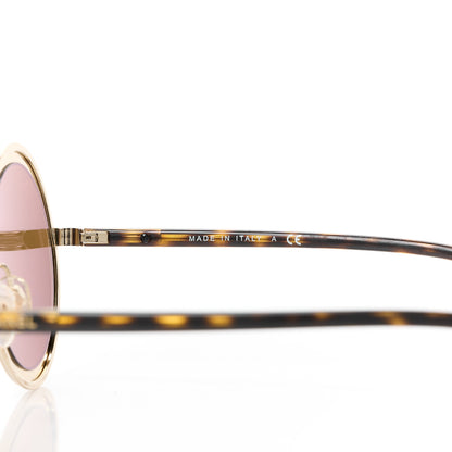 Chanel Metal Round Sunglasses 4226 Tortoise Gold 6 of 8