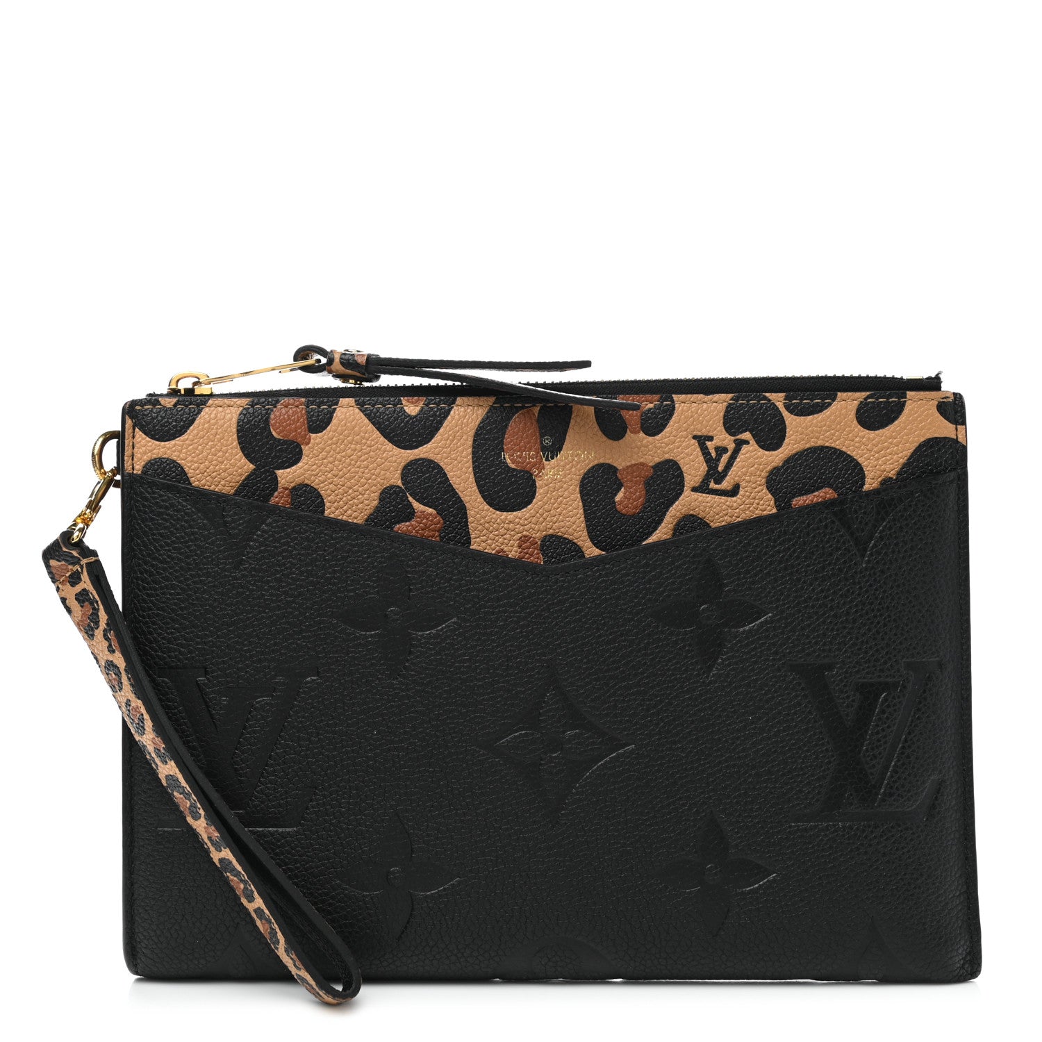 Louis Vuitton Empreinte Monogram Giant Wild at Heart Pochette Melanie MM Black 1 of 7
